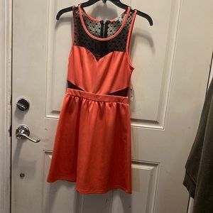 Charlotte Russe salmon colored sleeveless dress